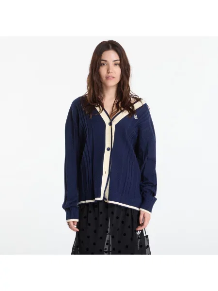 Πουλόβερ adidas Cable Knit Cardigan Night Indigo L