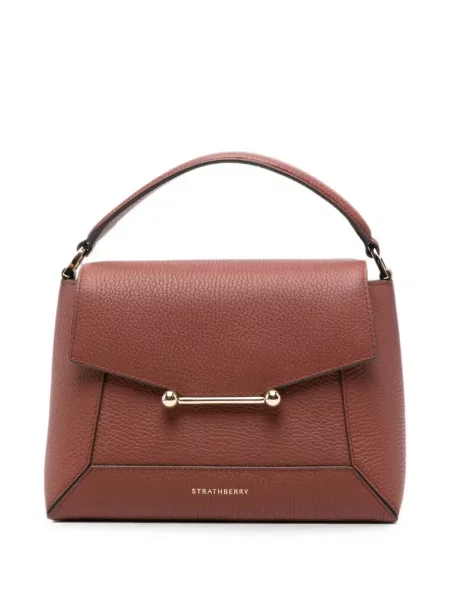 Geantă shopper Strathberry din piele maro