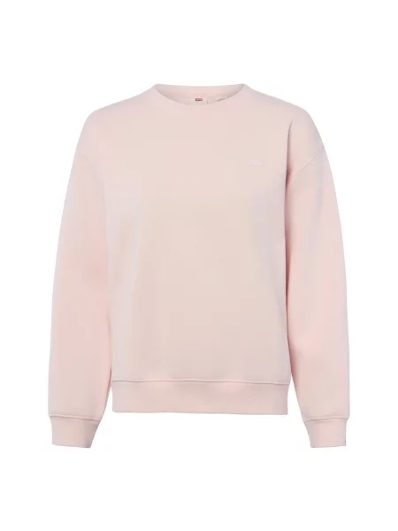 Bluza z prążkowanymi wykończeniami Levi's różowa