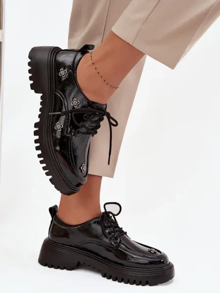 Mocasini Artiker din piele negru