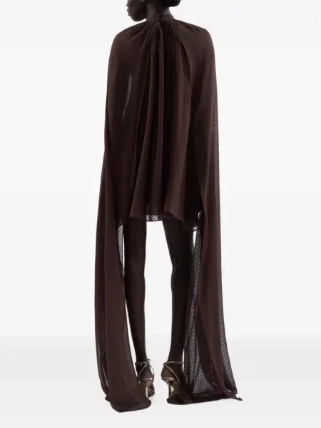 Rochie mini Taller Marmo drapată maro