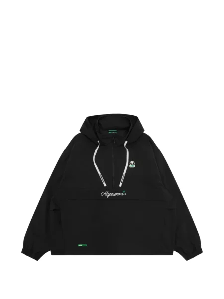 Jachetă cu glugă Aape By A Bathing Ape cu glugă cu autograf negru