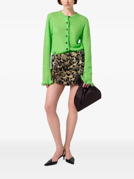 Cardigan Msgm cu volane verde