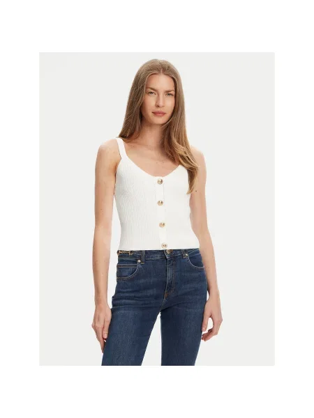 Guess Τοπ Regular Fit λευκό