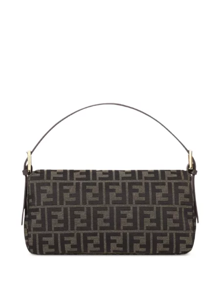 Jacquard shopper torbica Fendi smeđa