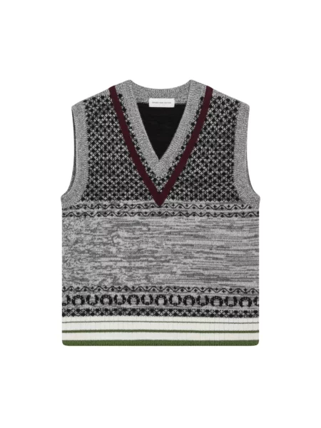 Sweter Dries Van Noten szary
