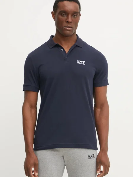 Tricou polo Ea7 albastru