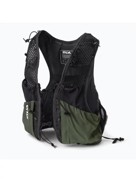 Olcsóbban. Futó mellény Silva Strive 5L Vest green. Méret: XS zöld