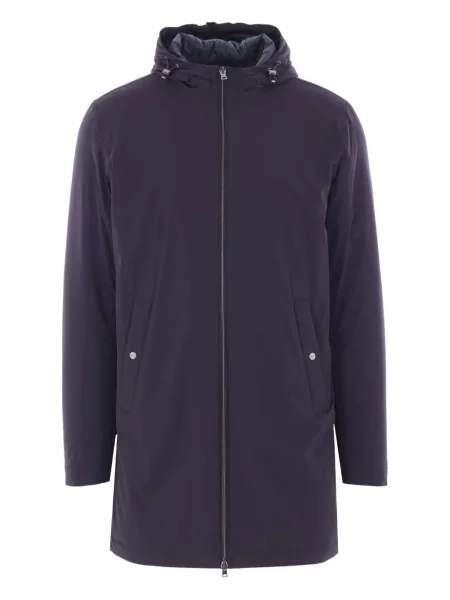 Palton Herno cu glugă albastru