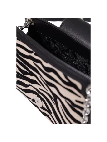 Armani Exchange crossbody kabelka dámska z imitácie semišu čierna