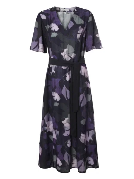 TATUUM Rochie TAVIS gri / gri deschis / lila negru