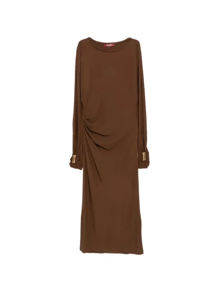 Rochie Max Mara cu volane maro