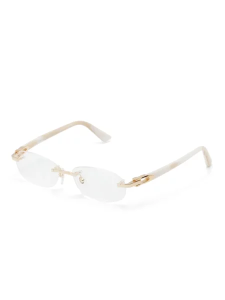Saulės akiniai Cartier Eyewear balta