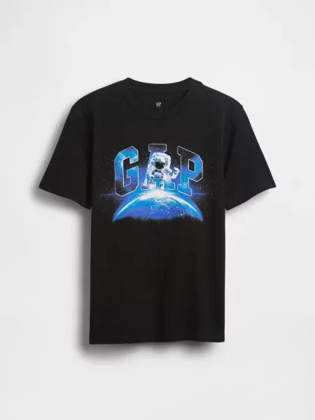 Gyerek póló Gap fekete