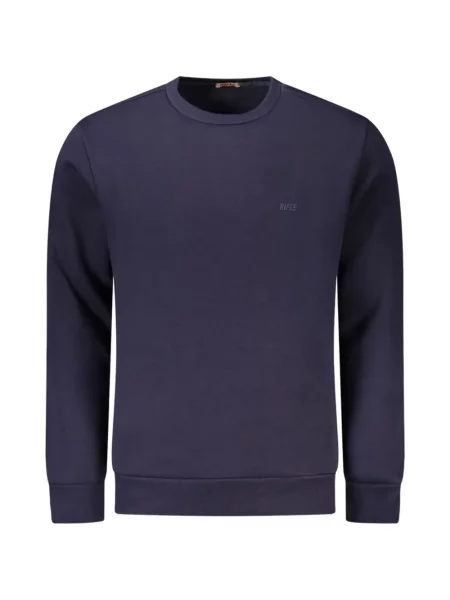 Hanorac crewneck Rifle cu decolteu rotund albastru