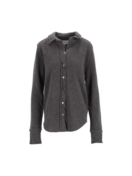 Sweter Maison Margiela wełniany szary