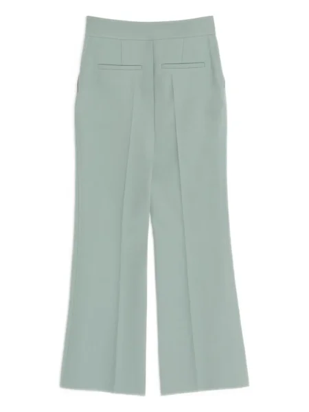 Pantaloni Valentino Garavani de lână verde