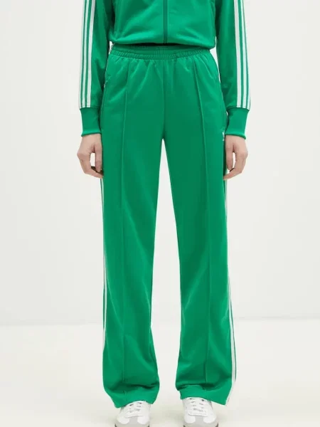 Adidas Originals pantaloni de trening Firebird femei cu imprimeu verde