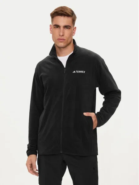 Geacă Adidas Terrex din fleece negru