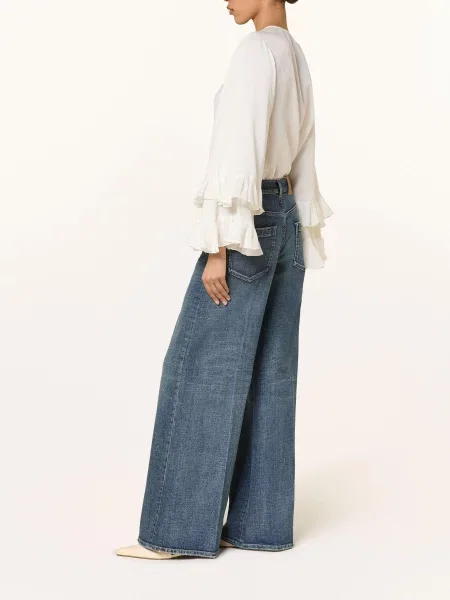 Dorothee Schumacher Jeansy Flare Blue Jeans Baby blau niebieskie