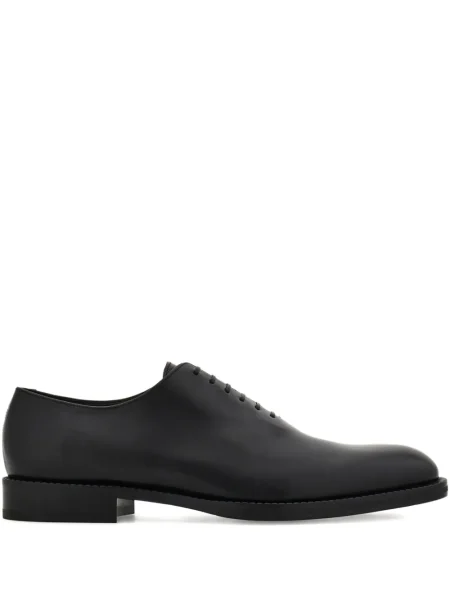 Oxford Ferragamo din piele negru