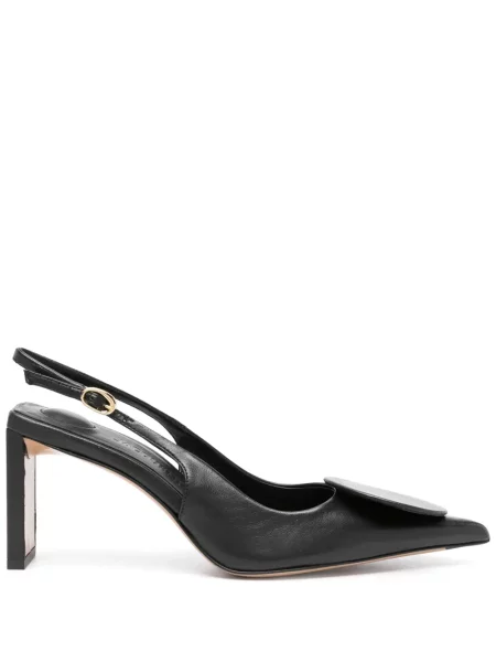 Pantofi cu toc Jacquemus slingback negru
