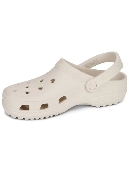Szív mintás klasszikus félcipő Crocs bézs