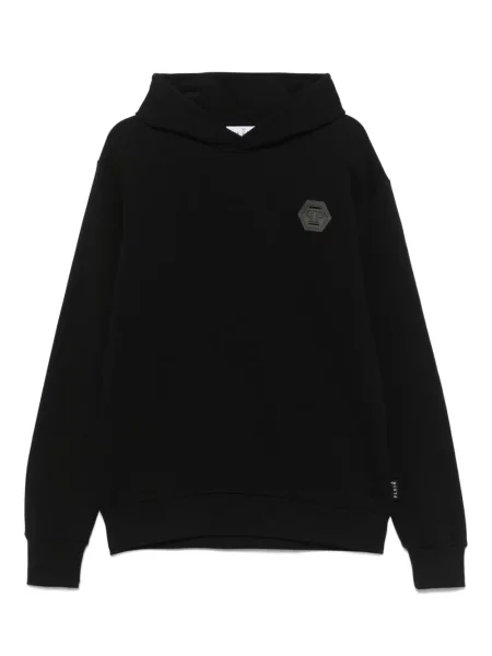 Hanorac cu glugă Philipp Plein cu imagine negru
