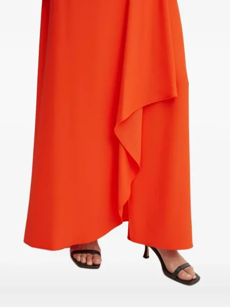 Rochie maxi Sandro Ferrone plisată de costum portocaliu