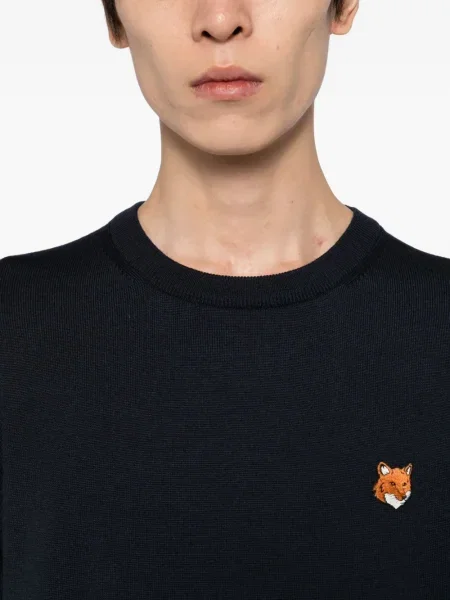 Pulover Maison Kitsune albastru