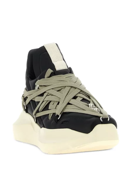 Sneakersy Rick Owens sznurowane koronkowe czarne