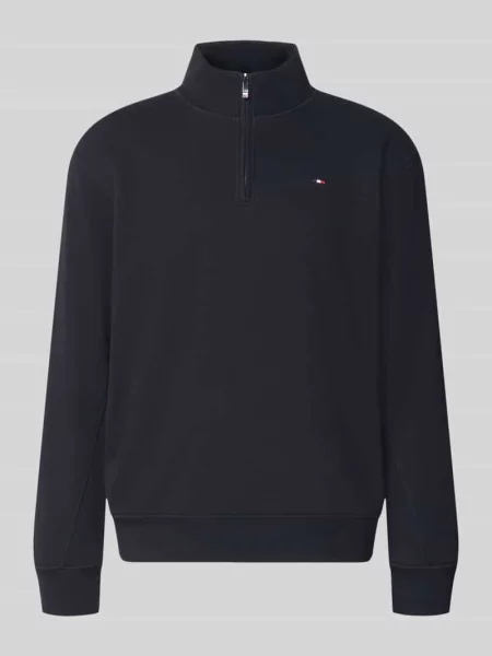 Sweter Hechter Paris z logo czarny
