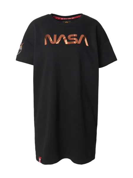 ALPHA INDUSTRIES Tricou NASA auriu / portocaliu / negru alb