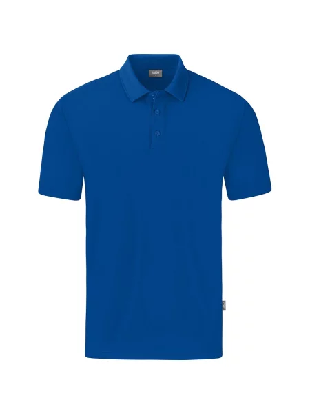 Polo Jako Organic Stretch niebieska