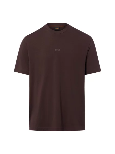BOSS Orange T-shirt Mężczyźni brązowy S pomarańczowa
