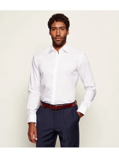 BOSS BLACK Ing | Slim Fit fehér