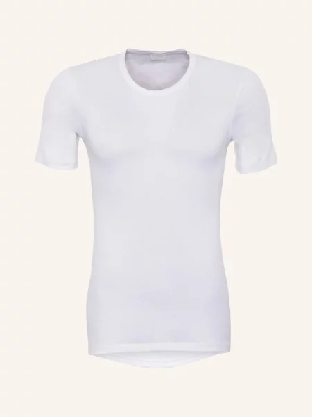 Hanro T-Shirt Cotton Pure weiss biała