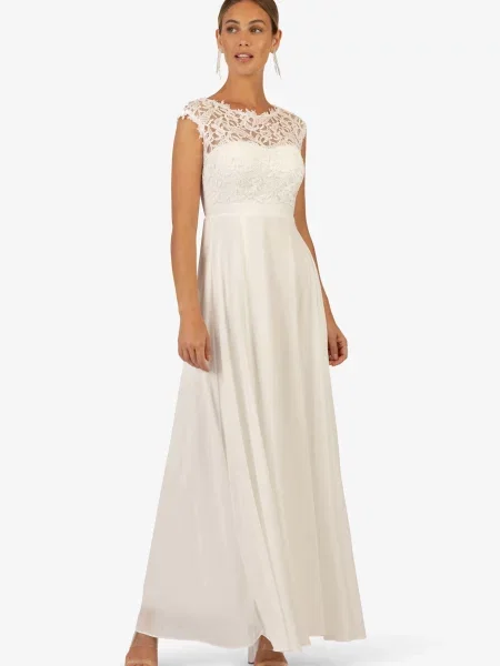 Kraimod Rochie de seară perlat alb