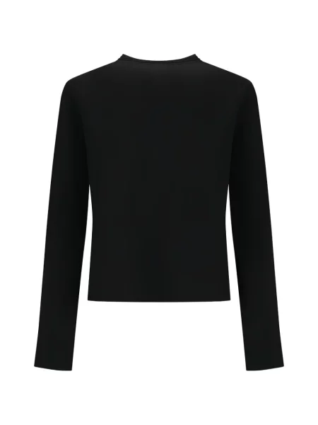 Cardigan Max Mara cu decolteu rotund negru
