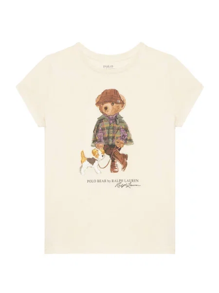 Polo Ralph Lauren tricou pentru copii din alb