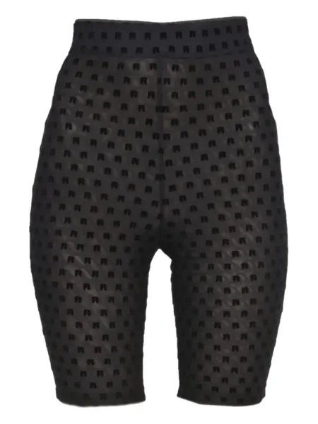 Pantaloni scurți Rotate Birger Christensen cu autograf negru