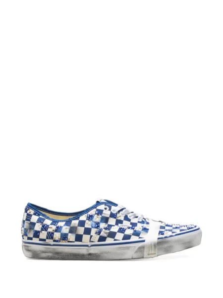 Sneakerși Vans Authentic în carouri cu mărgele albastru
