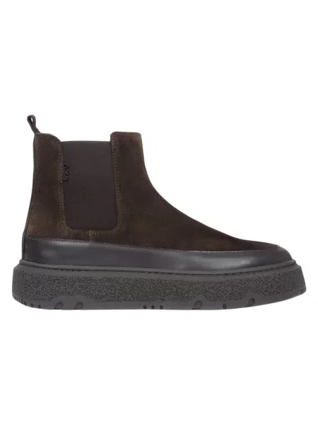Sneakersy Estro skórzane brązowe