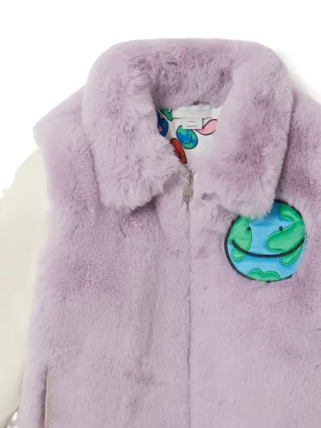 Kurtka dziecięca Stella Mccartney fioletowa