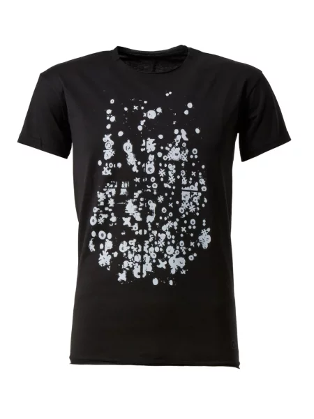 Tricou Leclaireur cu imagine cu imprimeu abstract negru