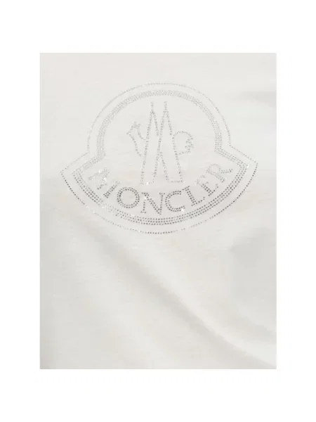 Koszulka Moncler z logo biała
