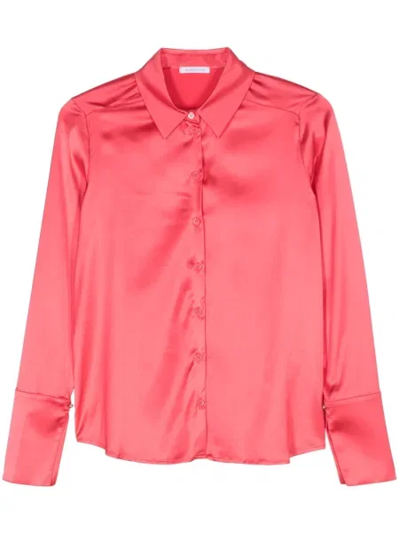 Cămașă Patrizia Pepe din satin roz
