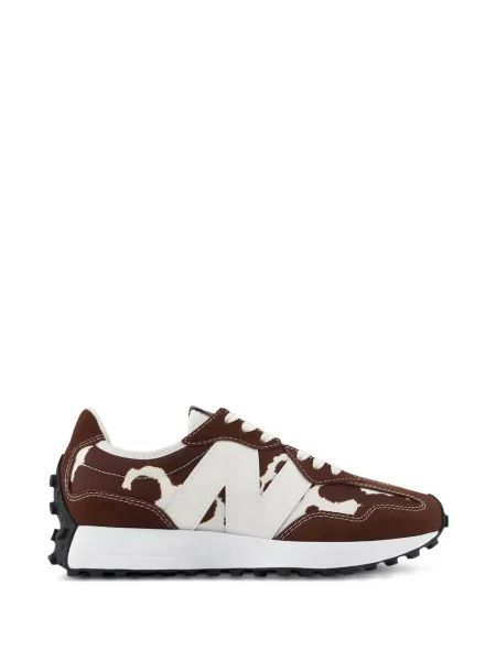 Sneakerși New Balance 327 cu imagine plasă maro