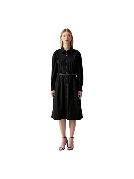 DKNY sukienka rozkloszowana z czarna