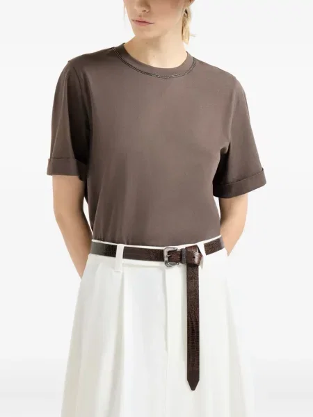 Tricou Brunello Cucinelli maro